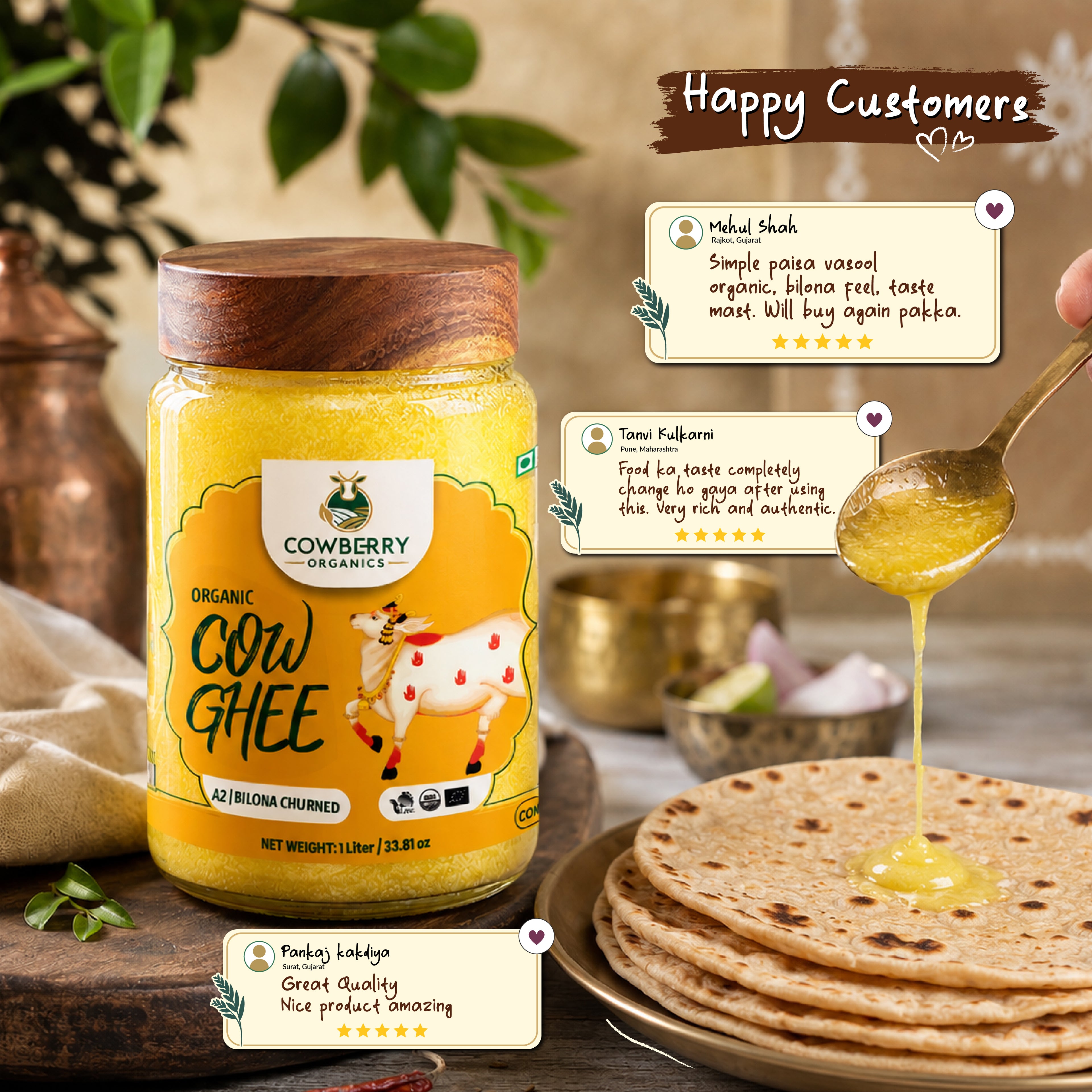 Organic A2 Cow Ghee