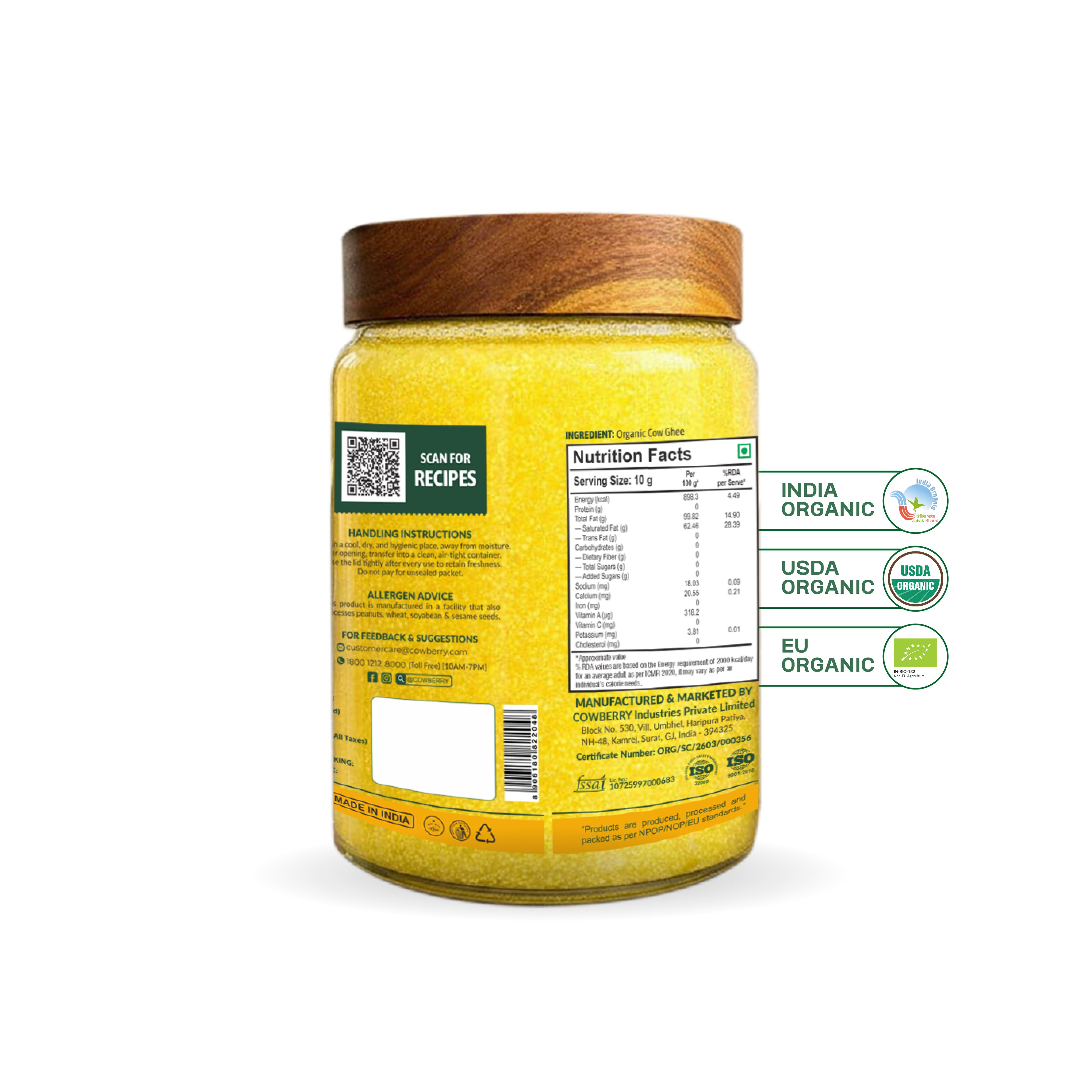 Organic A2 Cow Ghee