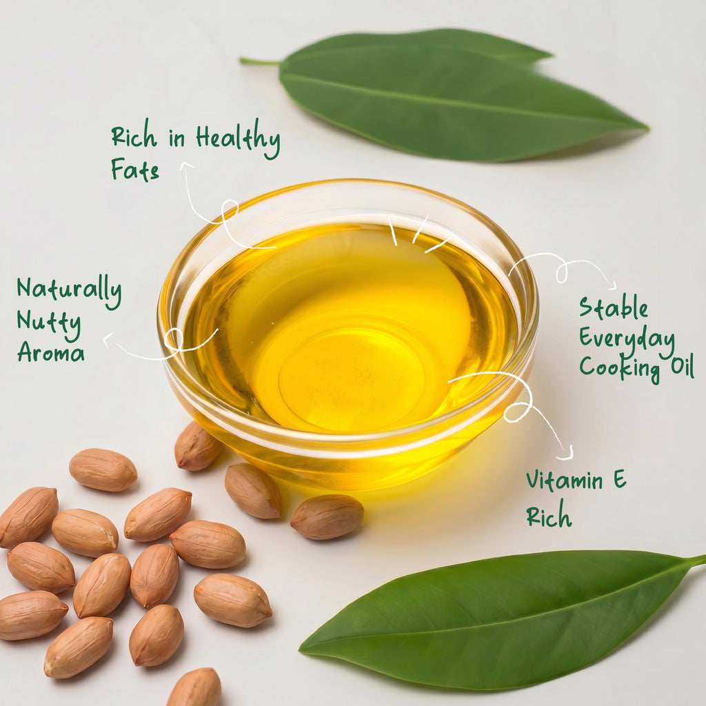 Organic Cold Pressed Groundnut Oil