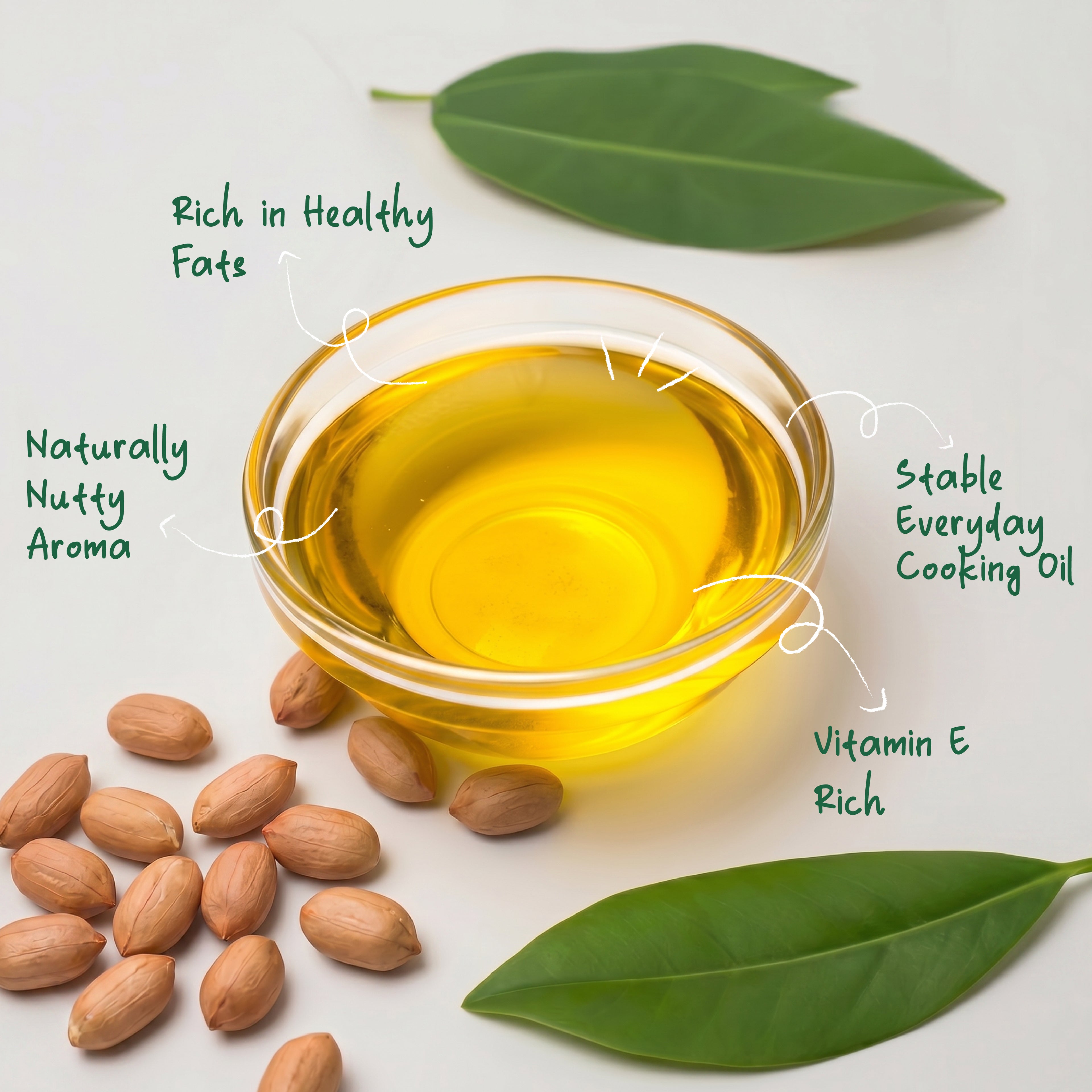 Organic Cold Pressed Groundnut Oil