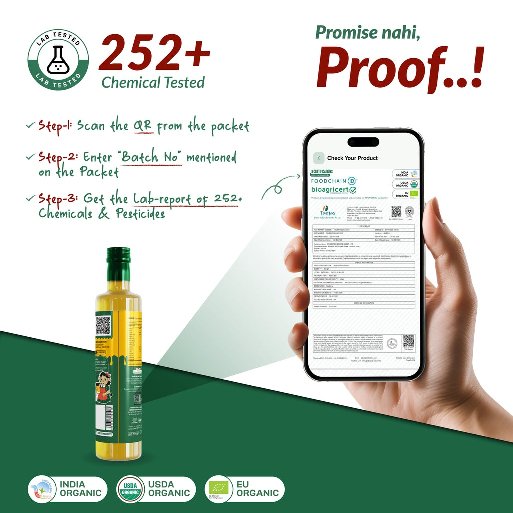 Organic Cold Pressed Groundnut Oil