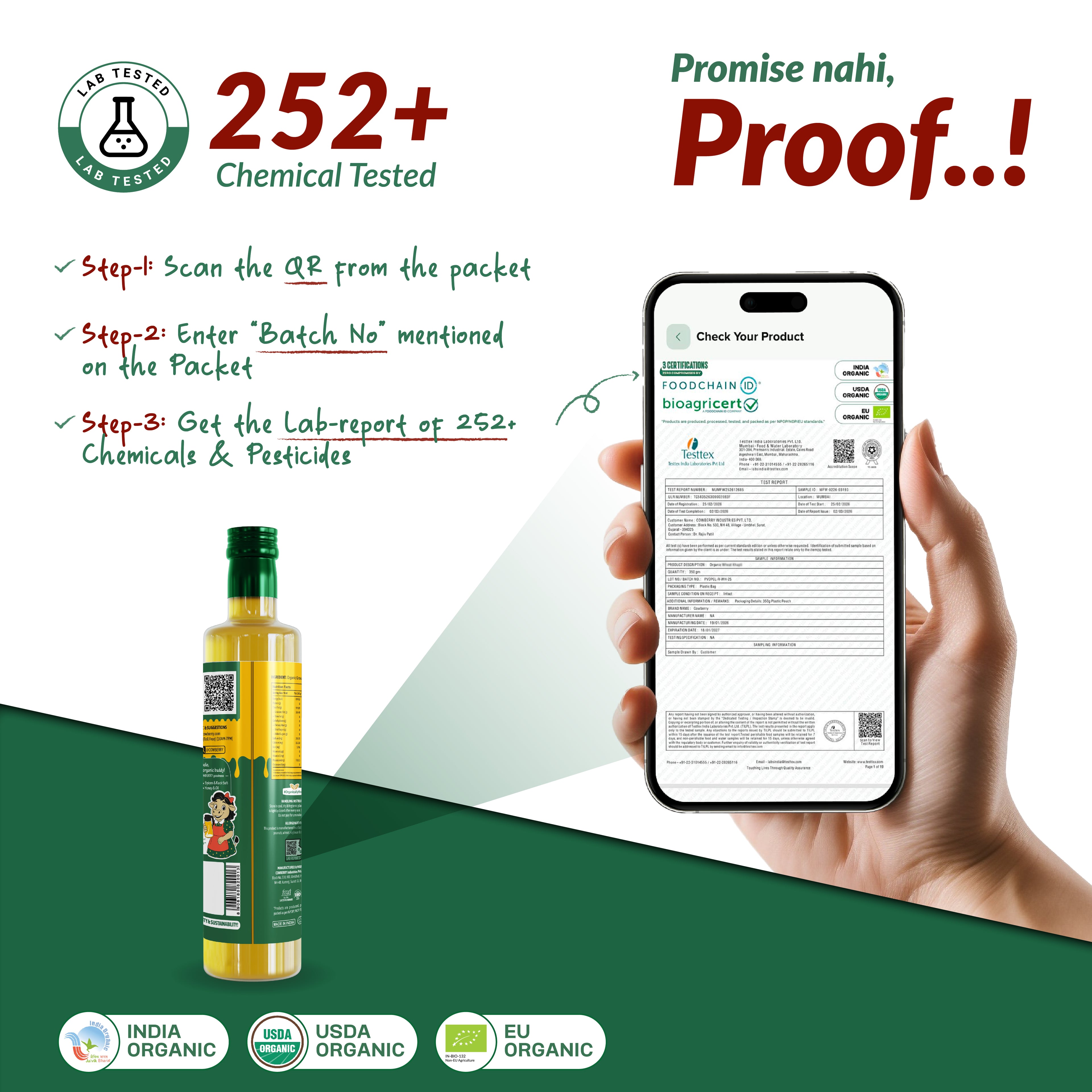 Organic Cold Pressed Groundnut Oil