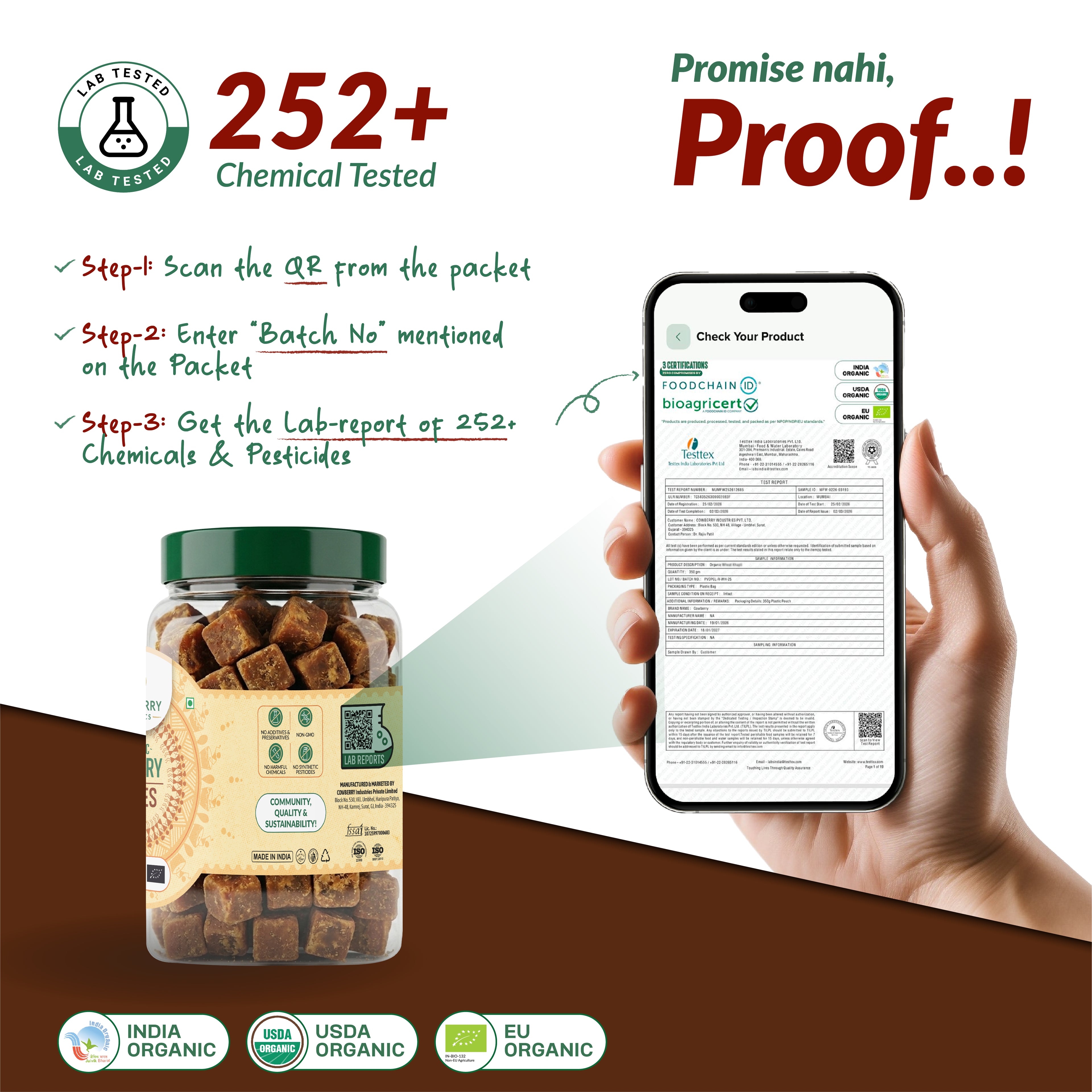 Organic Jaggery Cubes