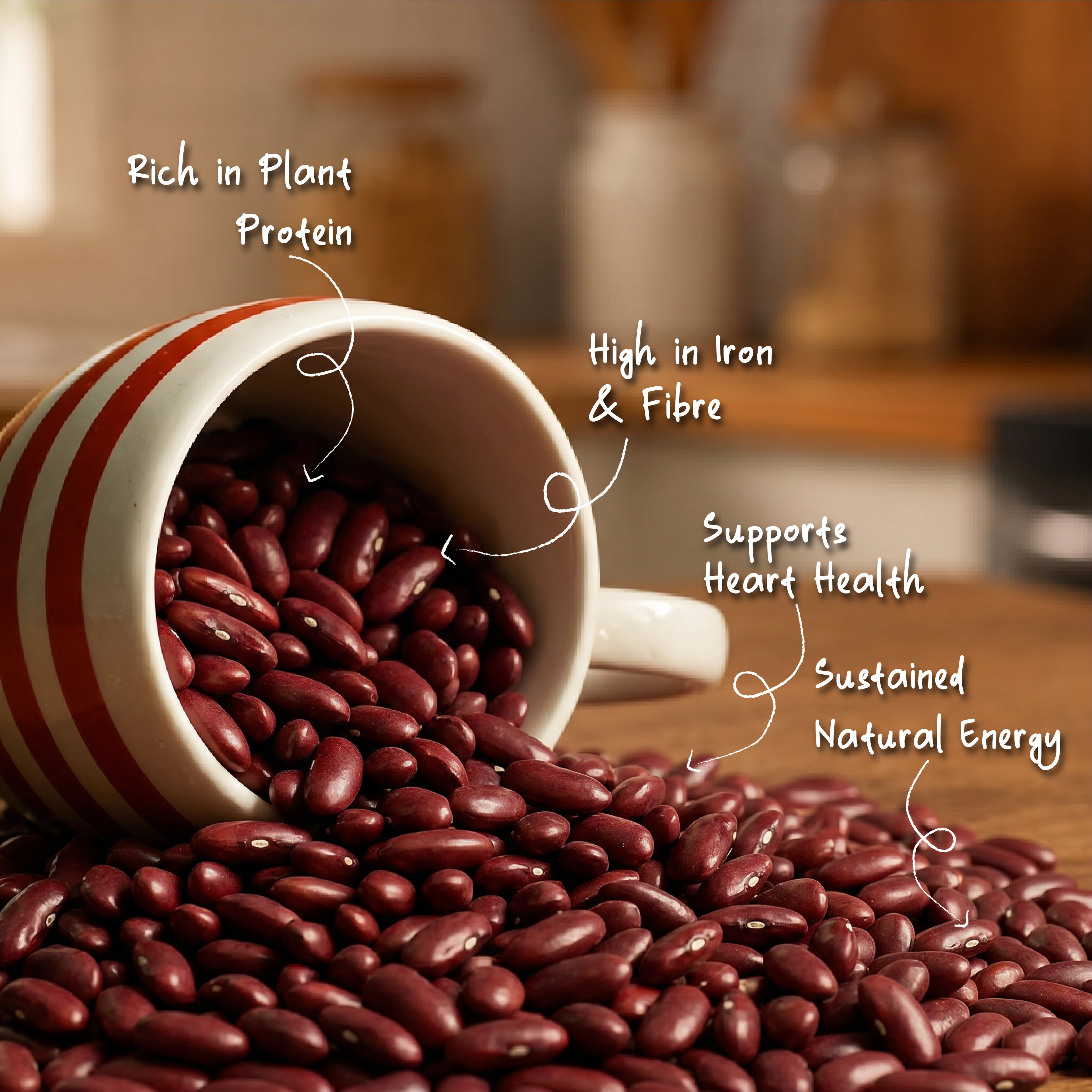 Organic Kashmiri Red Kidney Beans (Rajma)