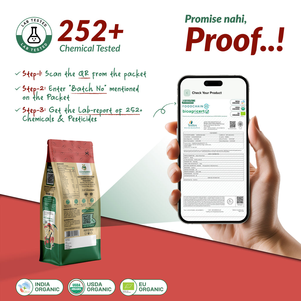 Organic Kashmiri Red Kidney Beans (Rajma)