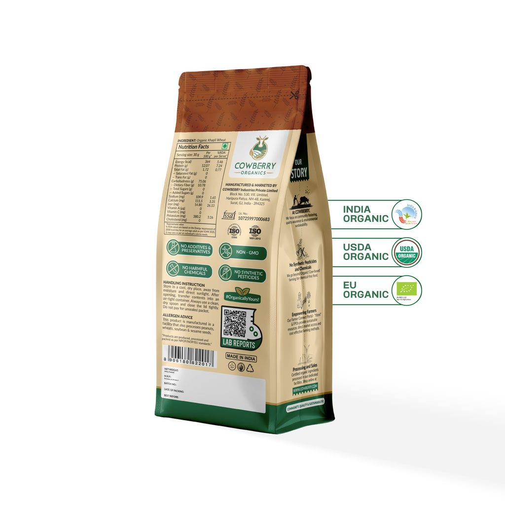 Organic Khapli Wheat Flour