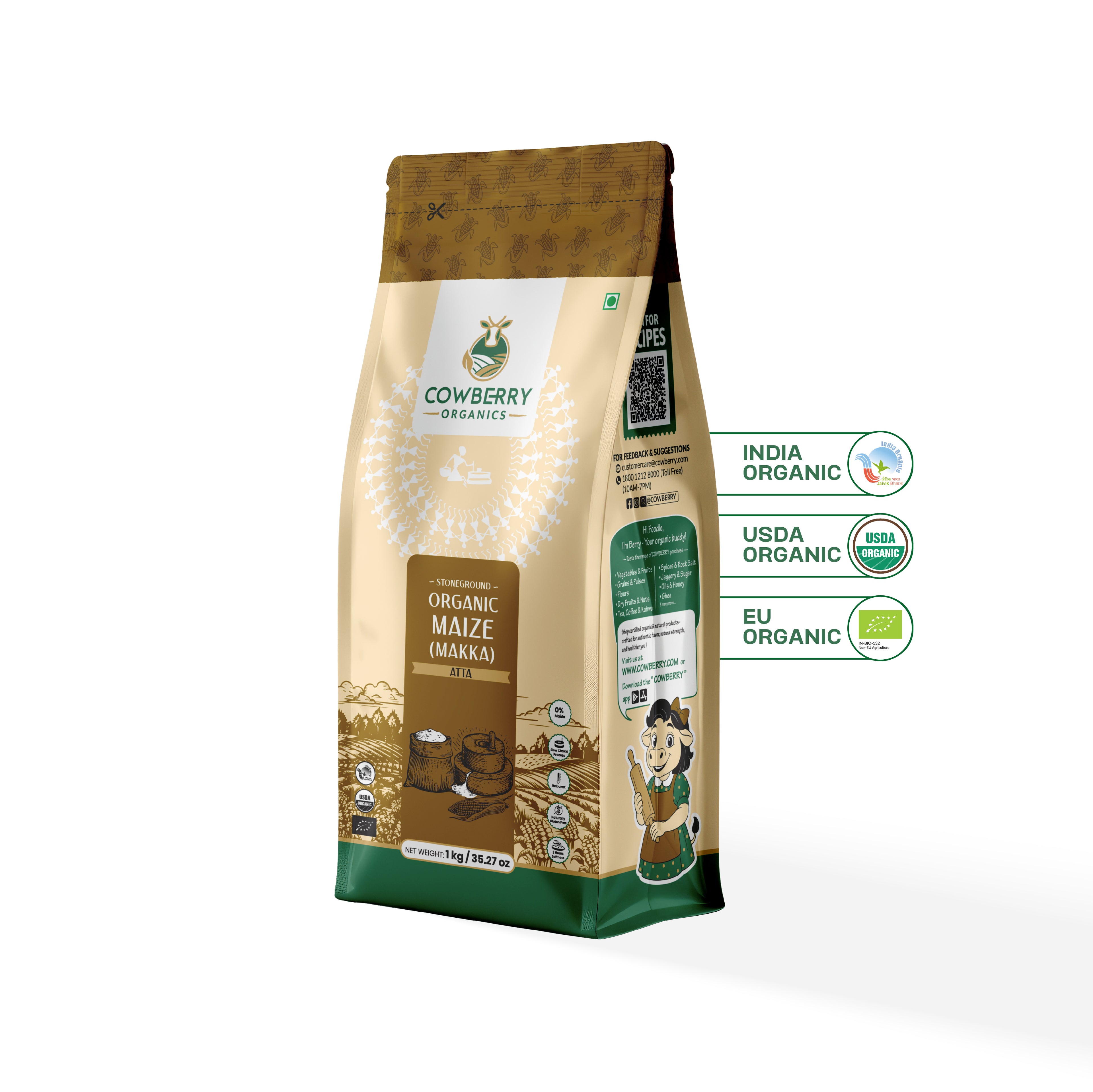 Organic Maize (Makka) Flour