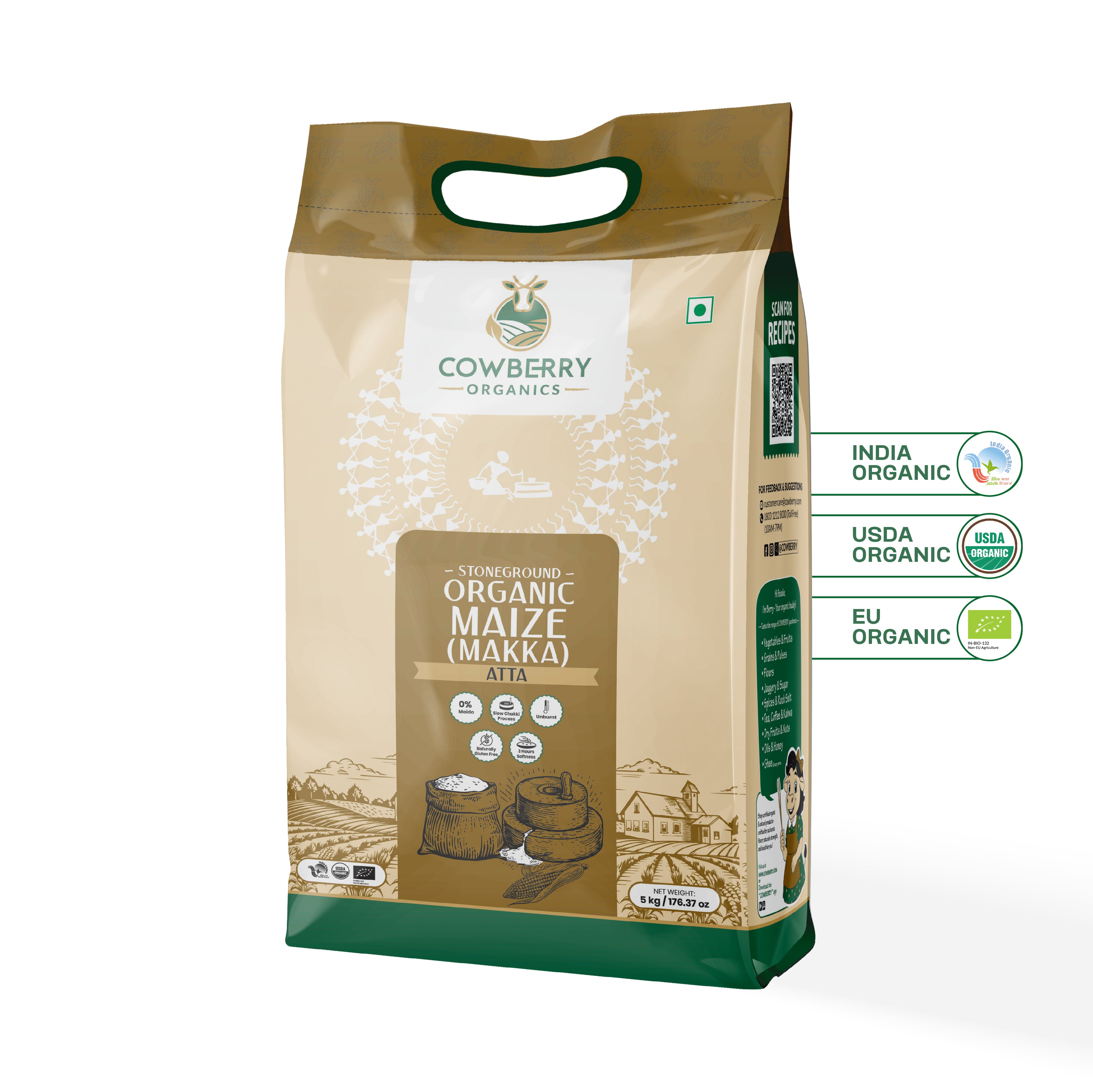 Organic Maize (Makka) Flour