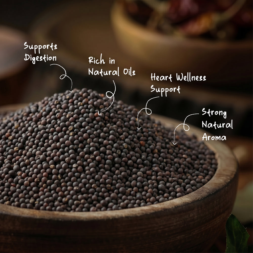 Organic Black Mustard Seeds (Small)