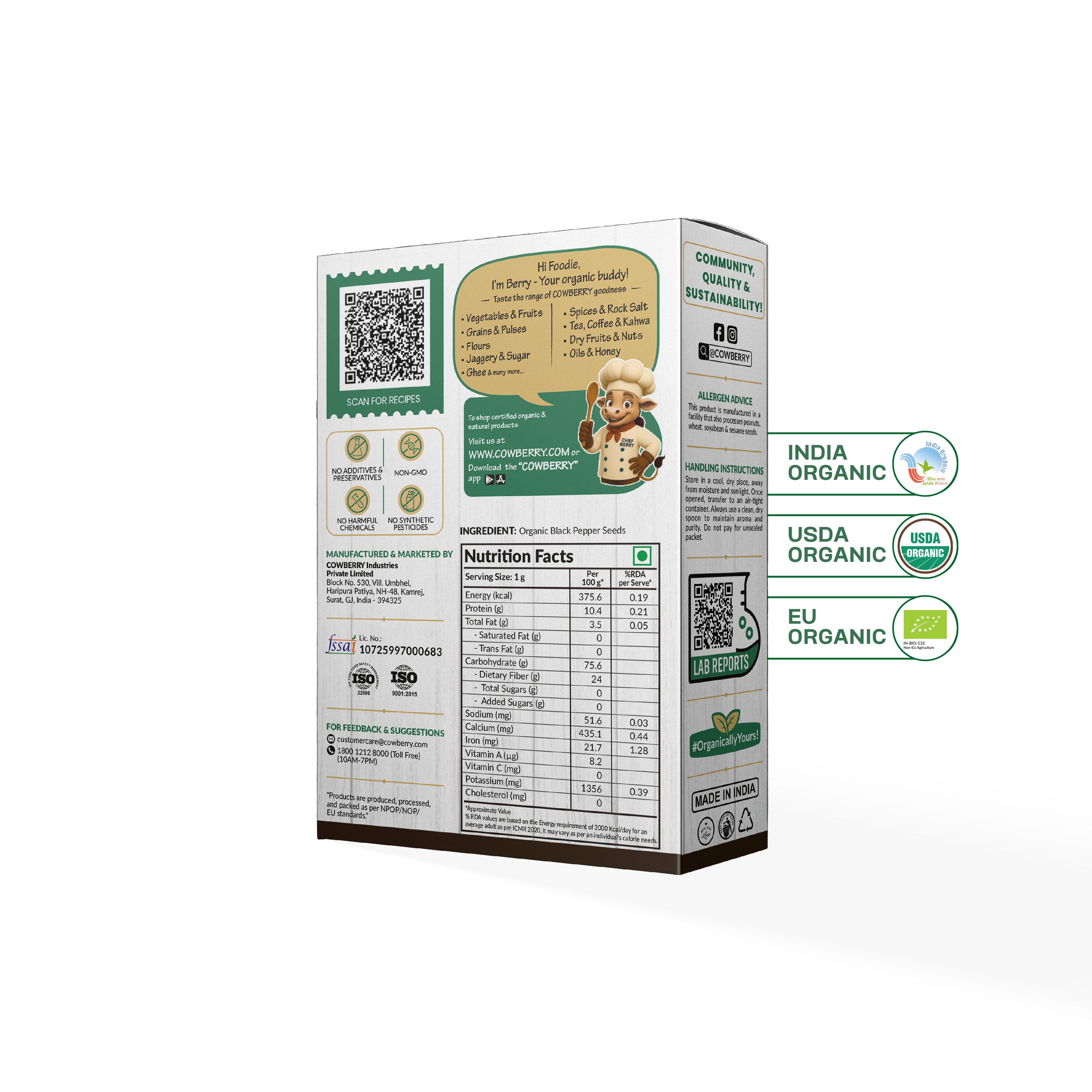 Organic Black Pepper