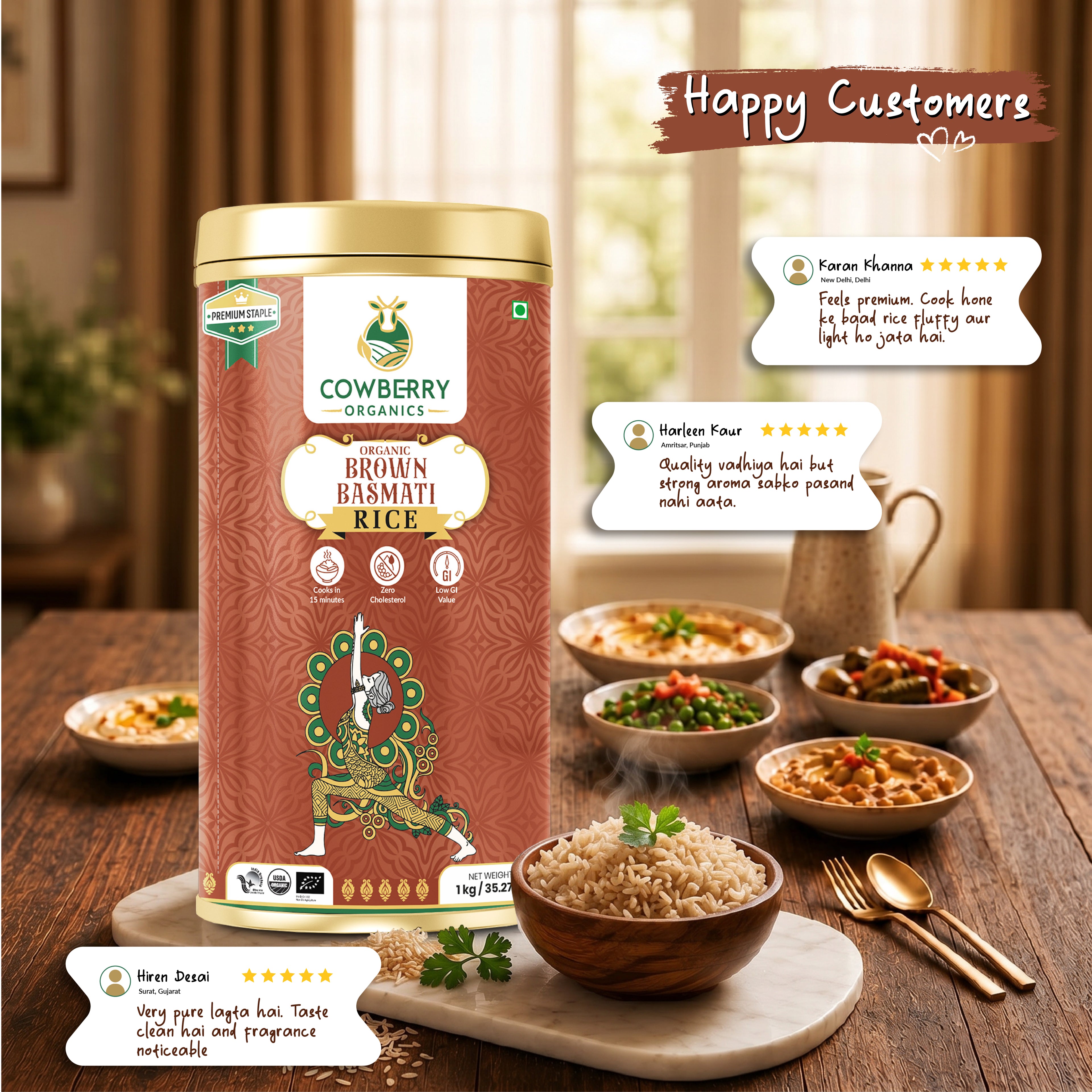 Organic Brown Basmati Rice