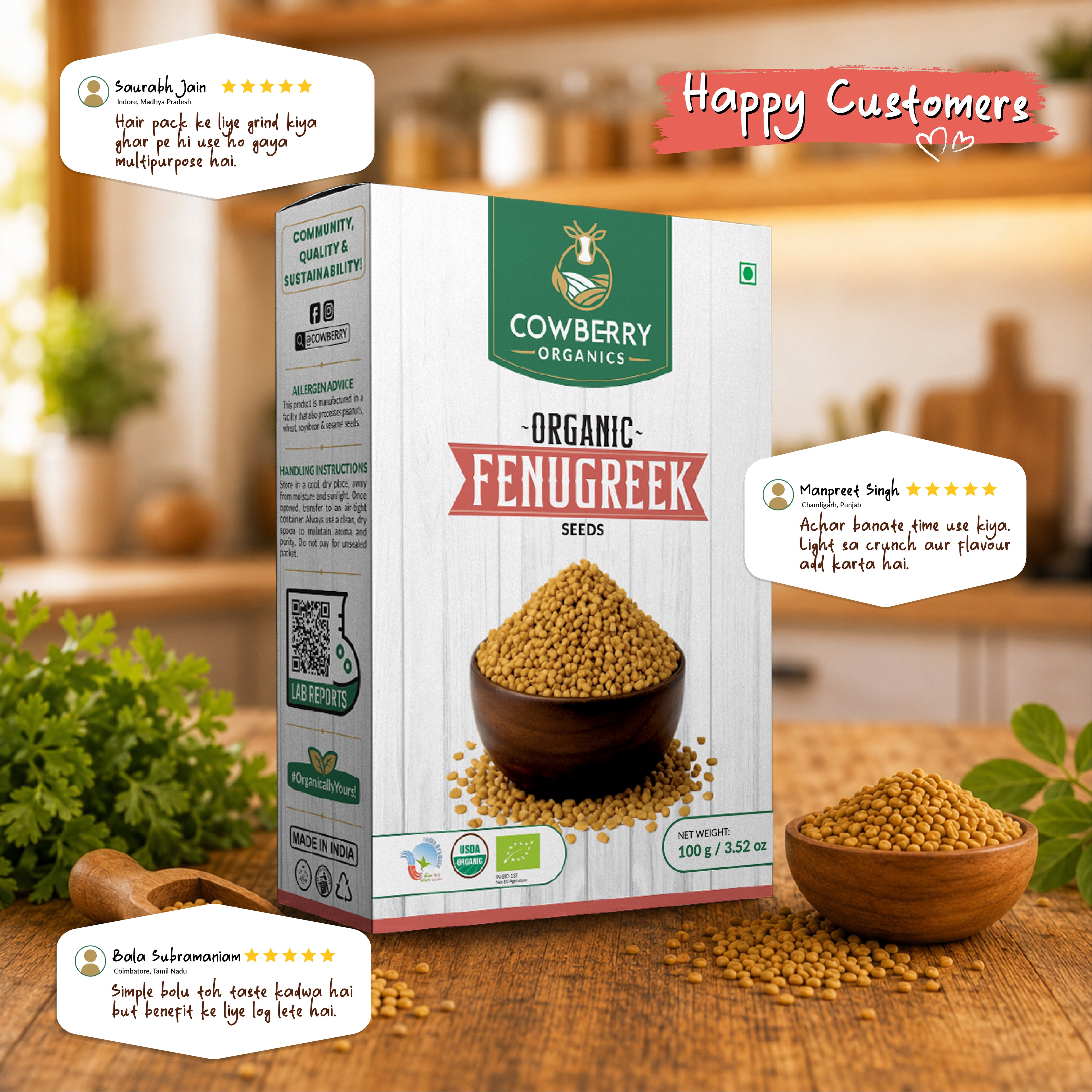 Organic Fenugreek Seeds