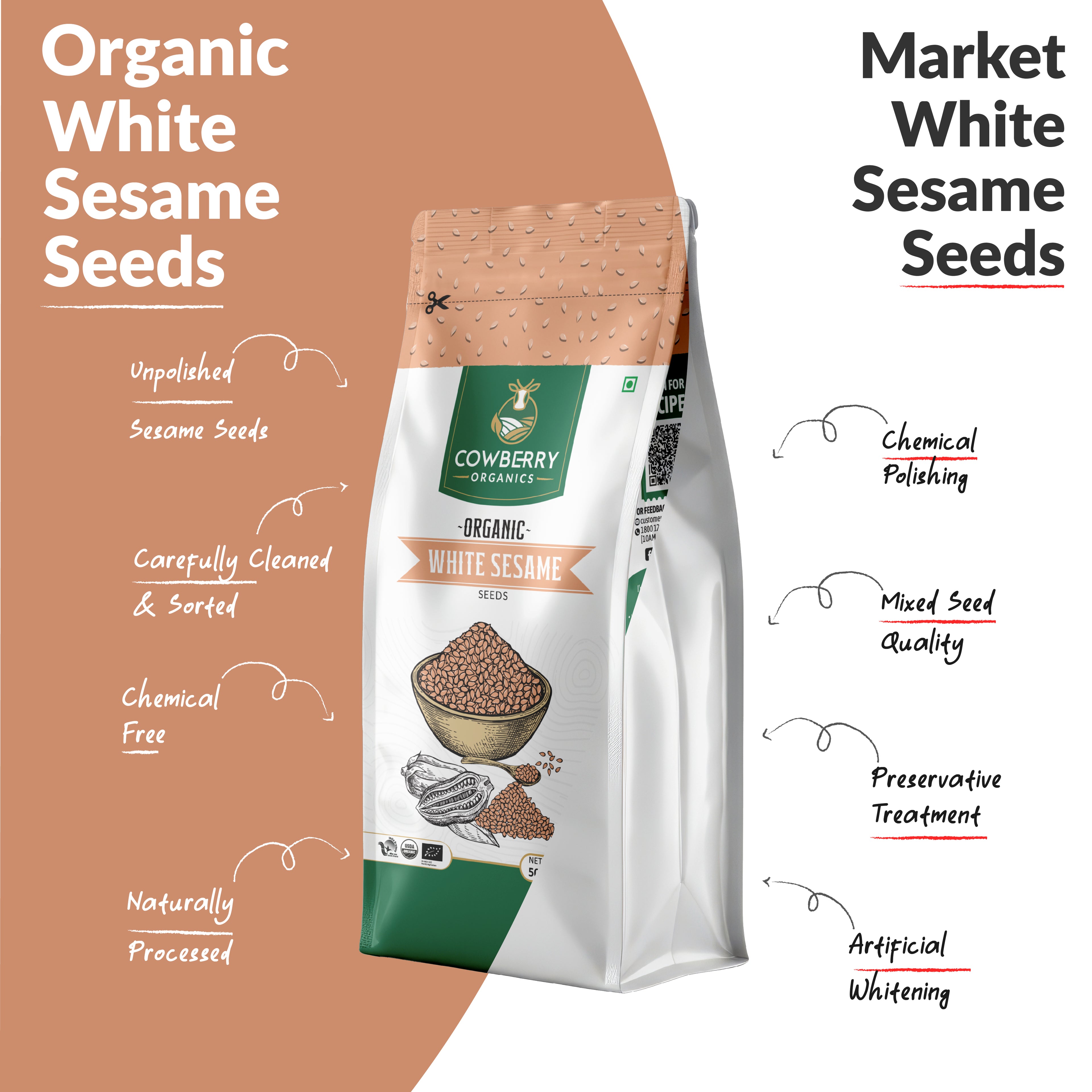 Organic White Sesame Seeds
