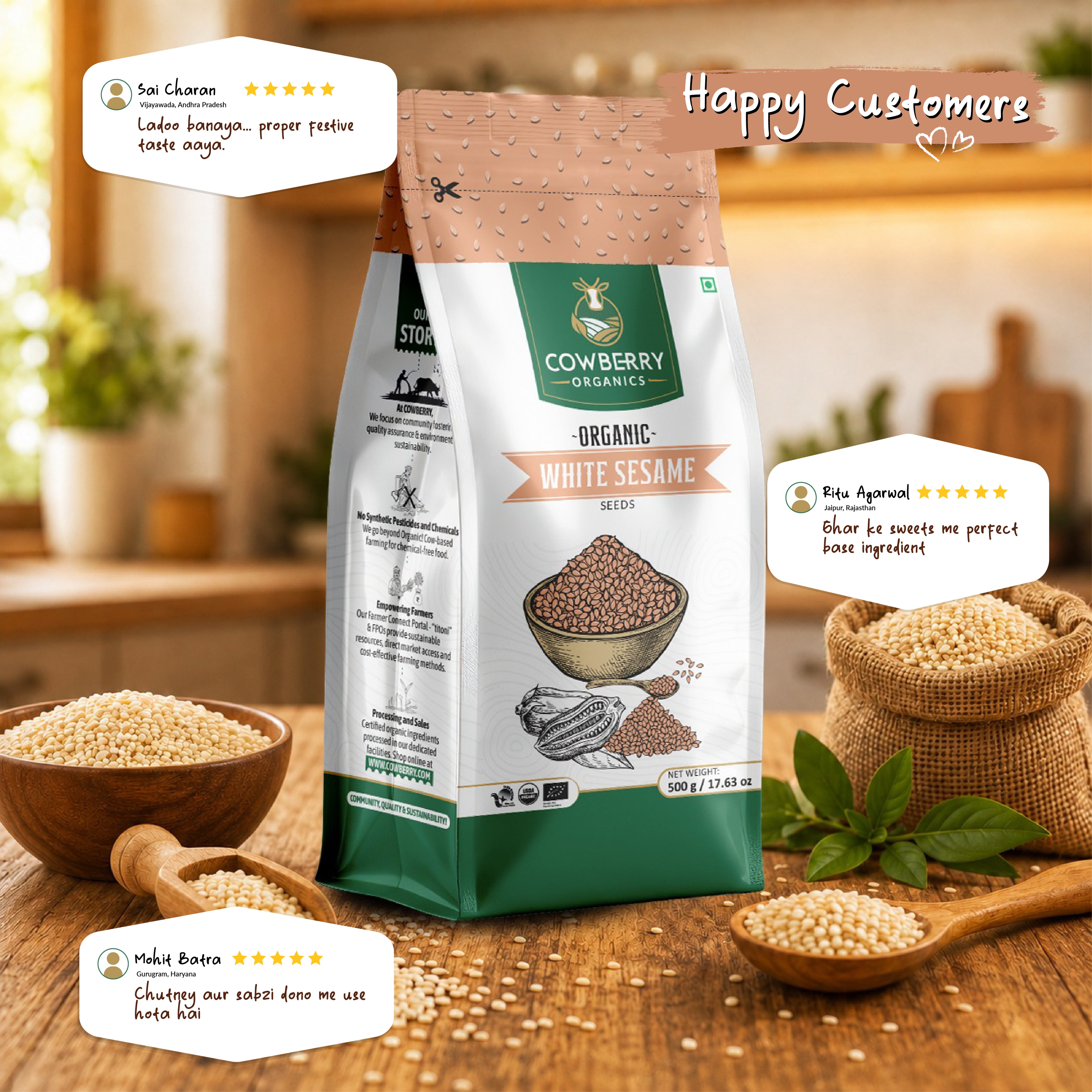 Organic White Sesame Seeds