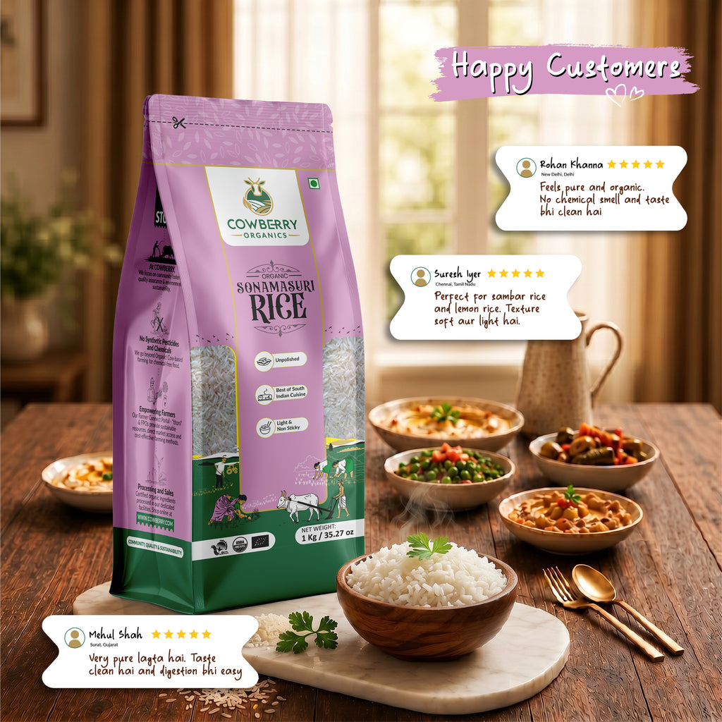 Organic Sonamasuri Rice