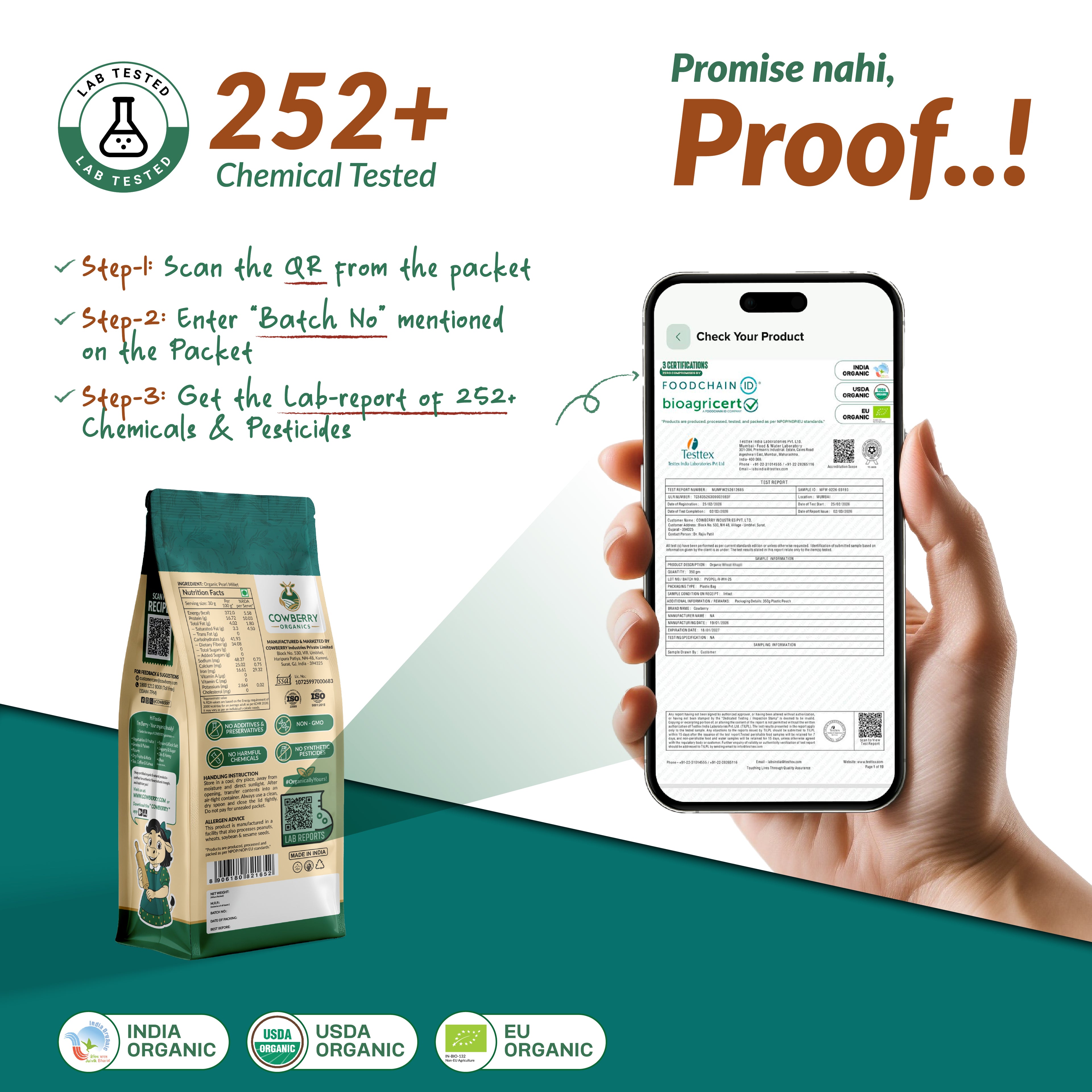Organic Pearl Millet (Bajra) Flour