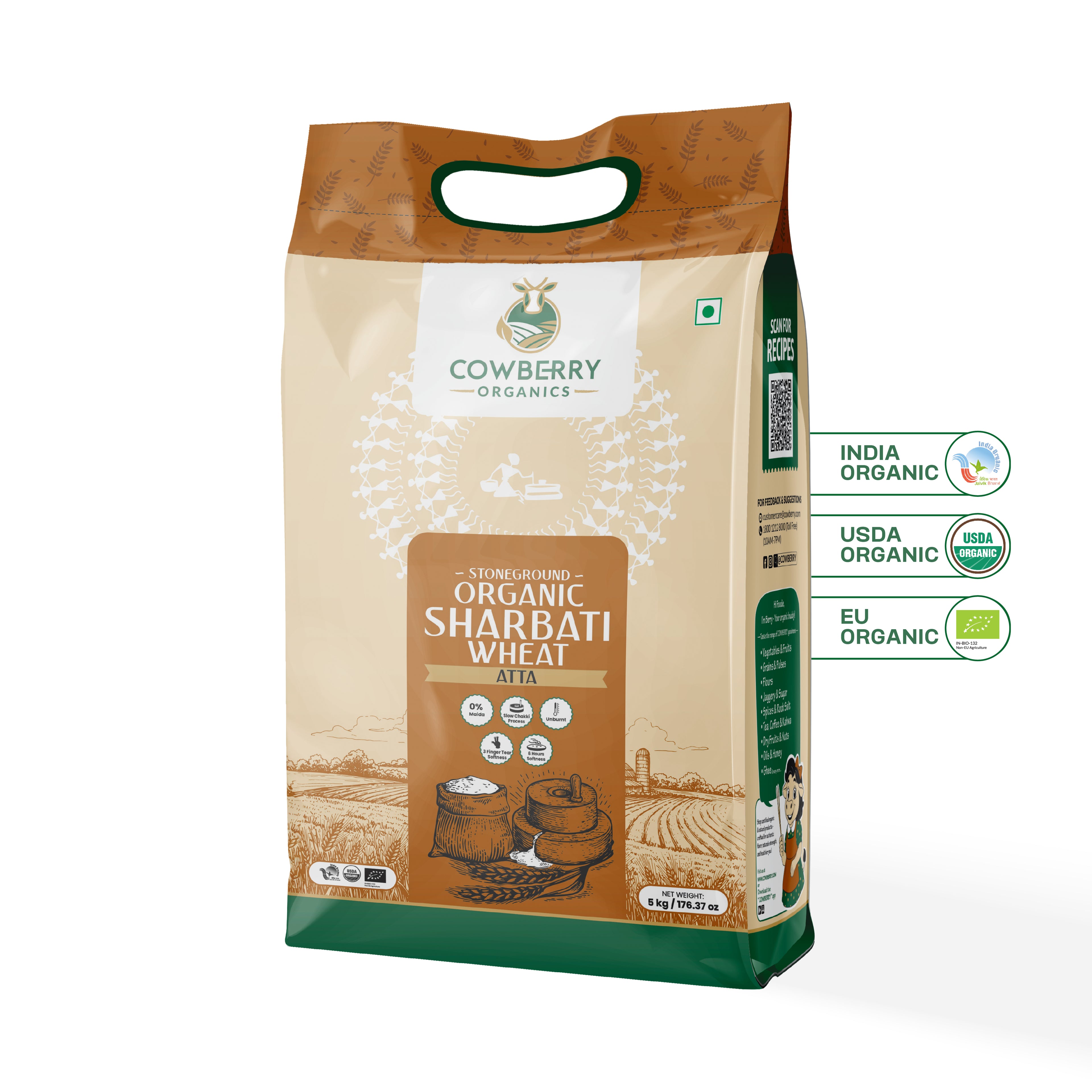 Organic Sharbati Wheat Flour