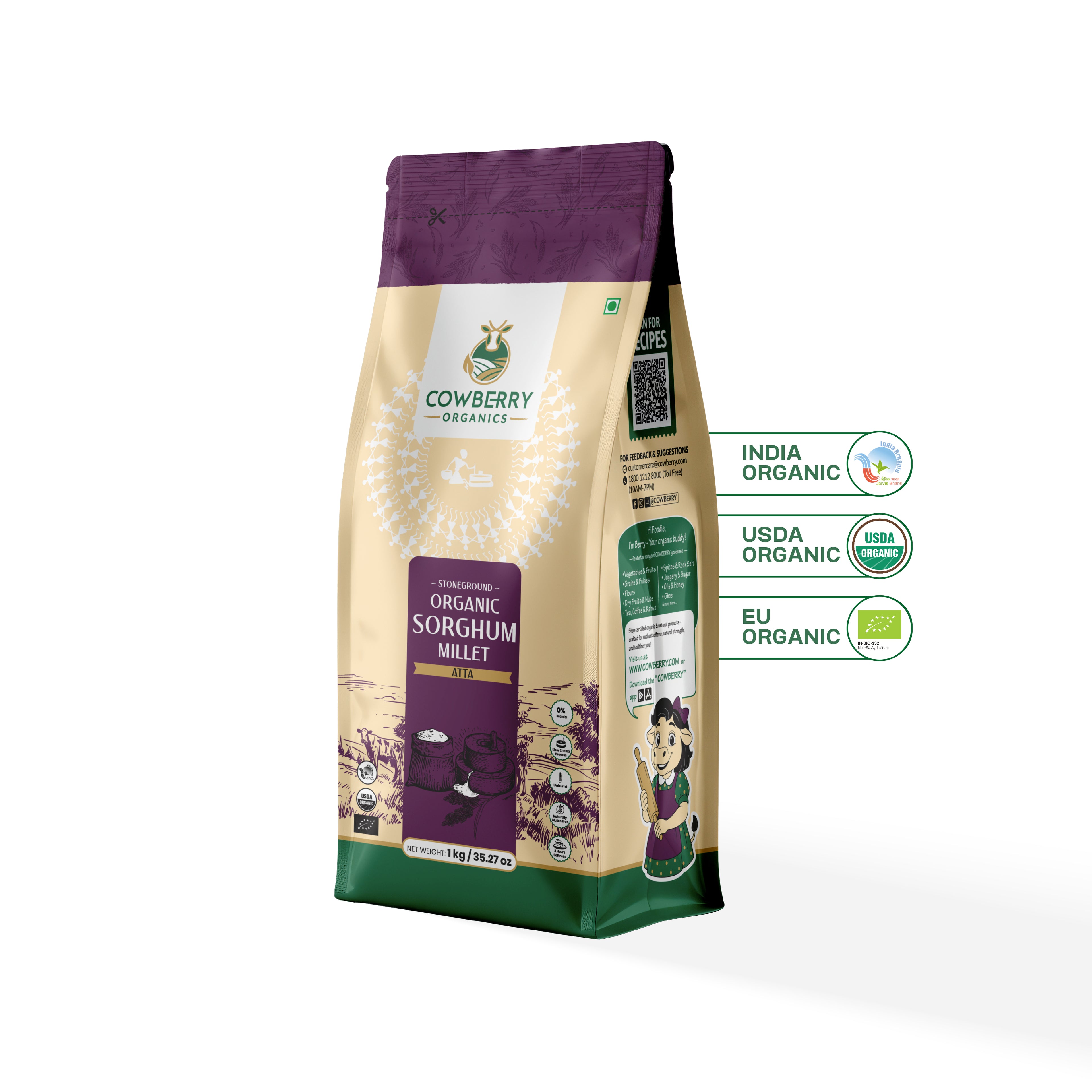 Organic Sorghum (Jowar) Flour