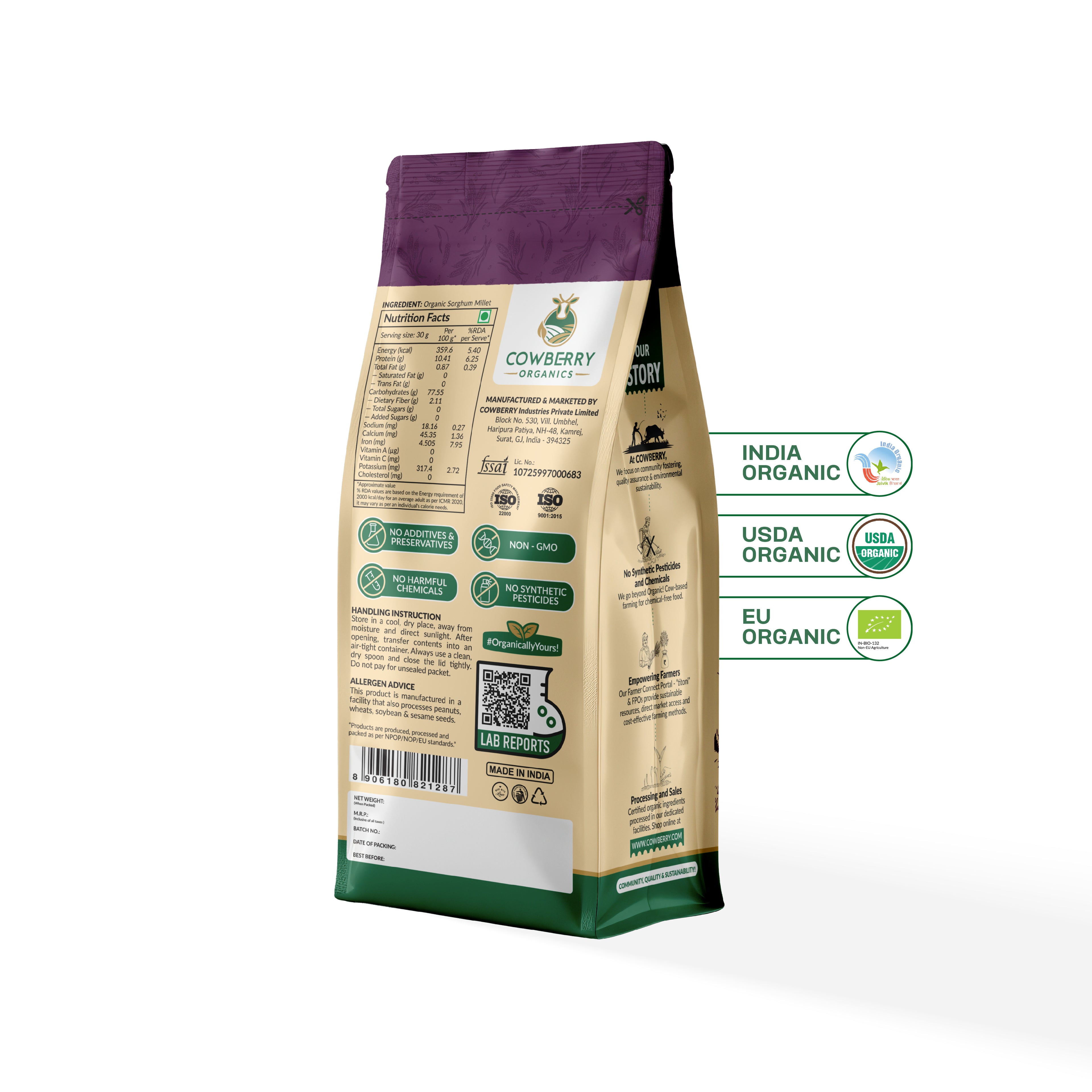 Organic Sorghum (Jowar) Flour