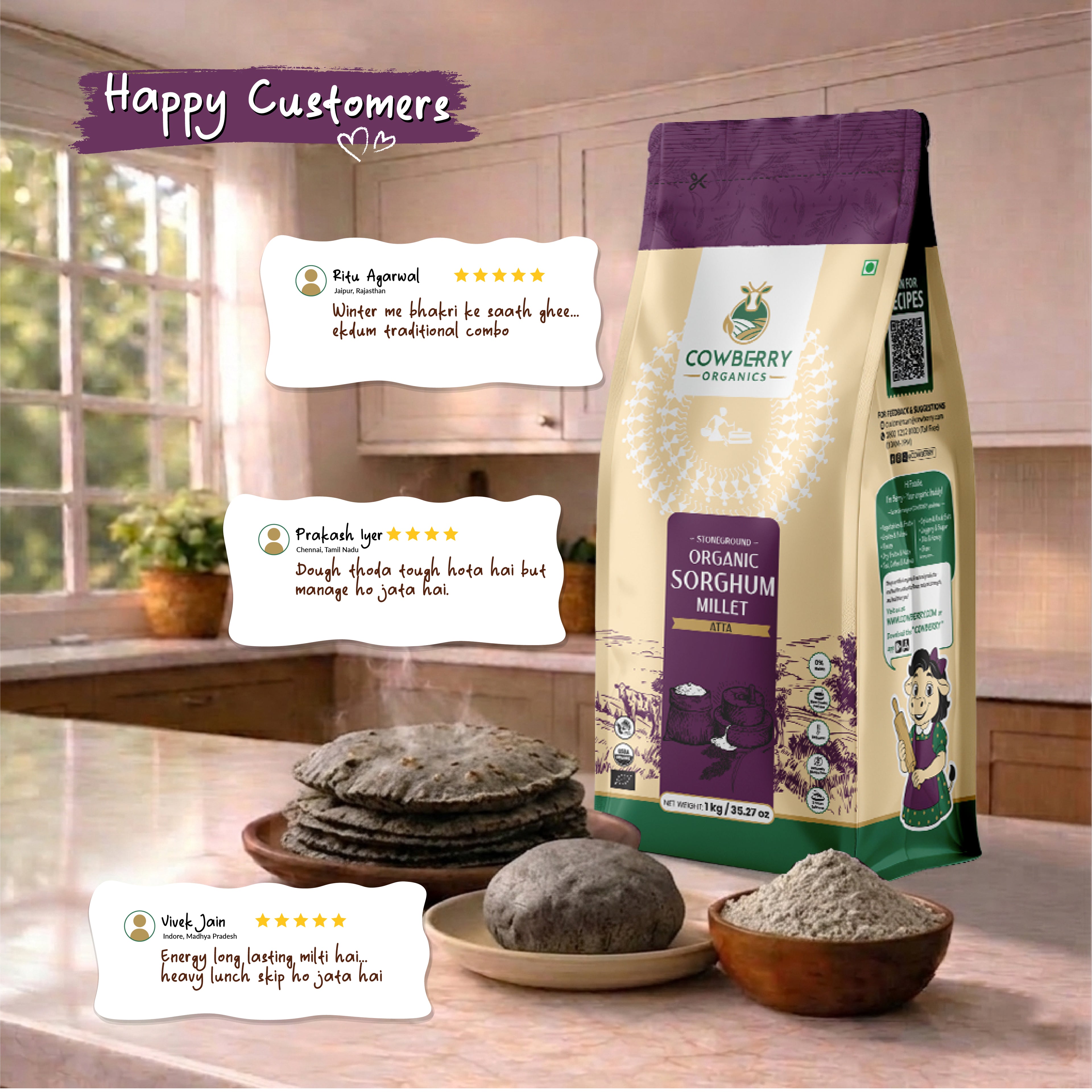 Organic Sorghum (Jowar) Flour