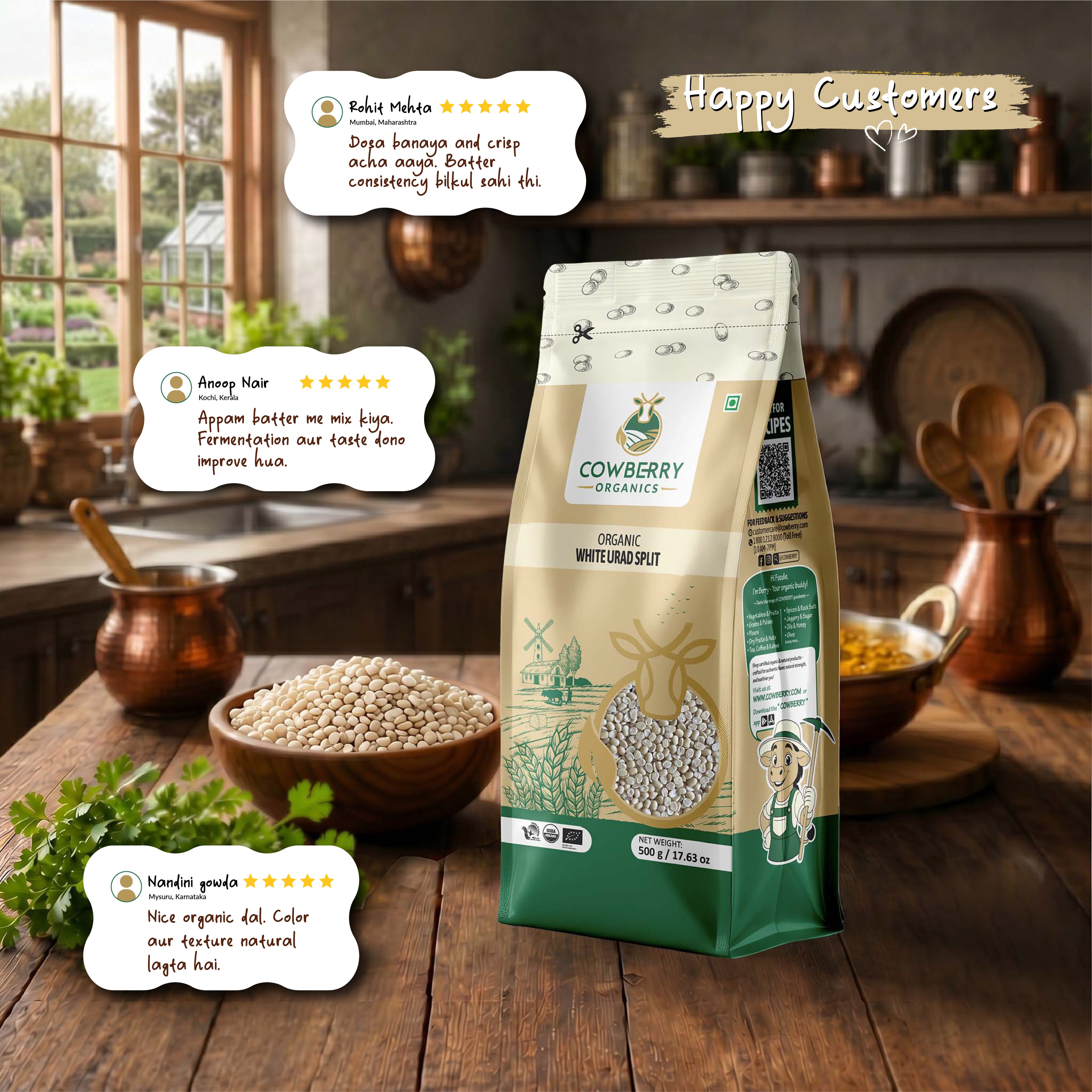 Organic White Urad Split