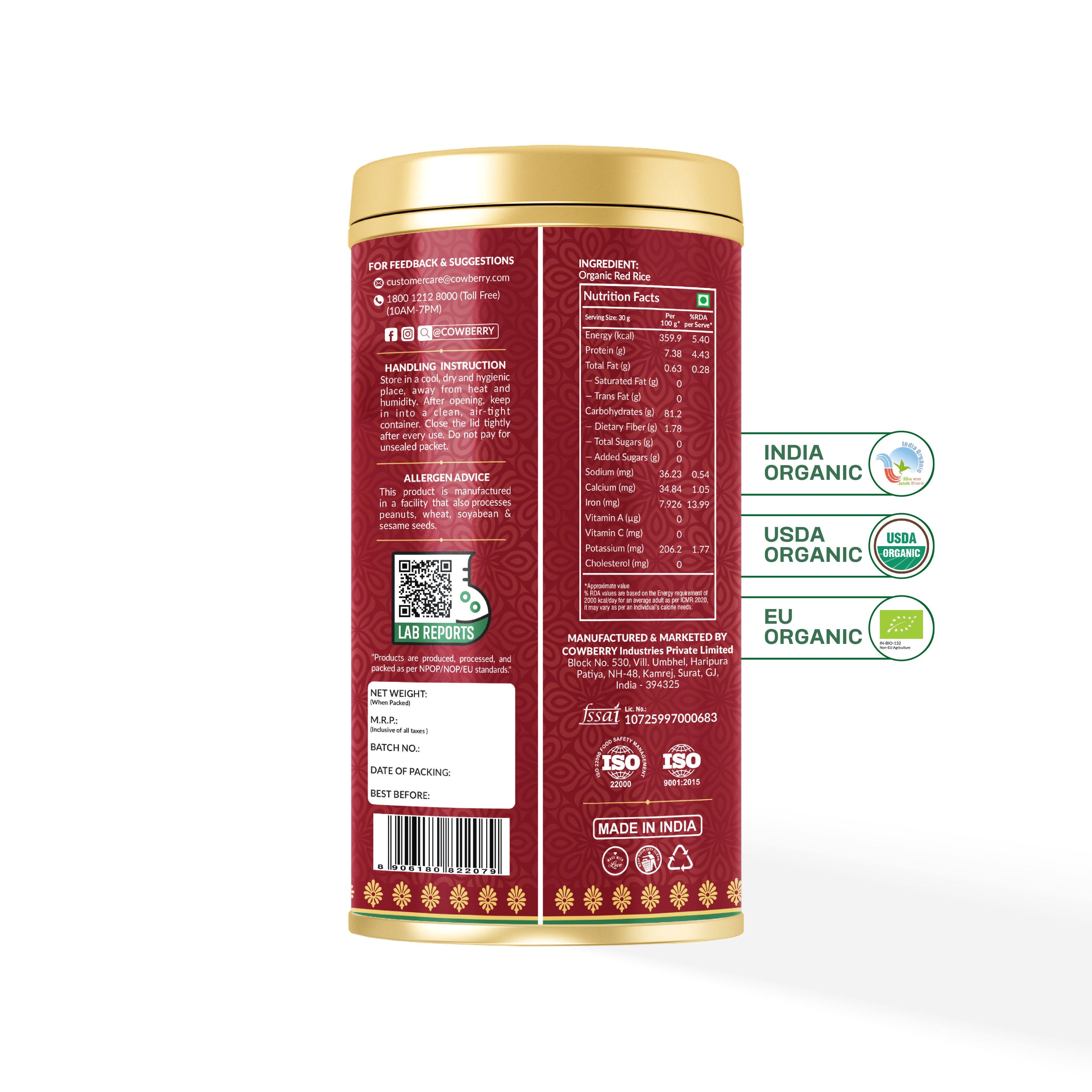Organic Red Rice